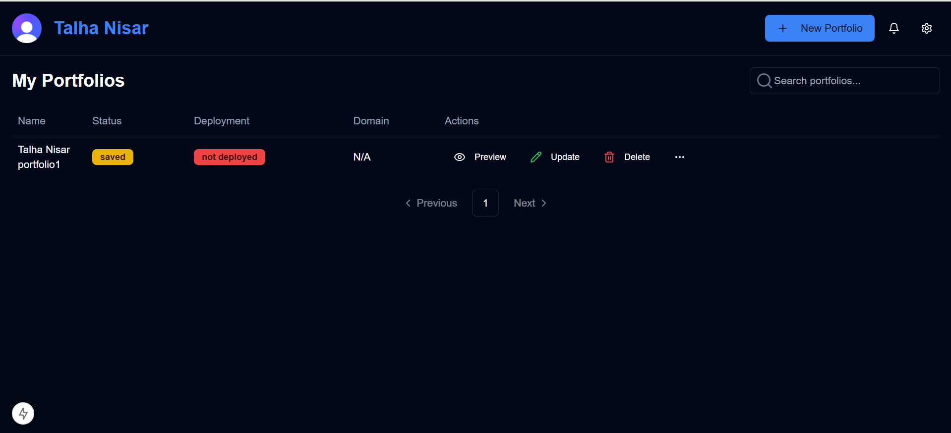 Portfolio Management Dashboard